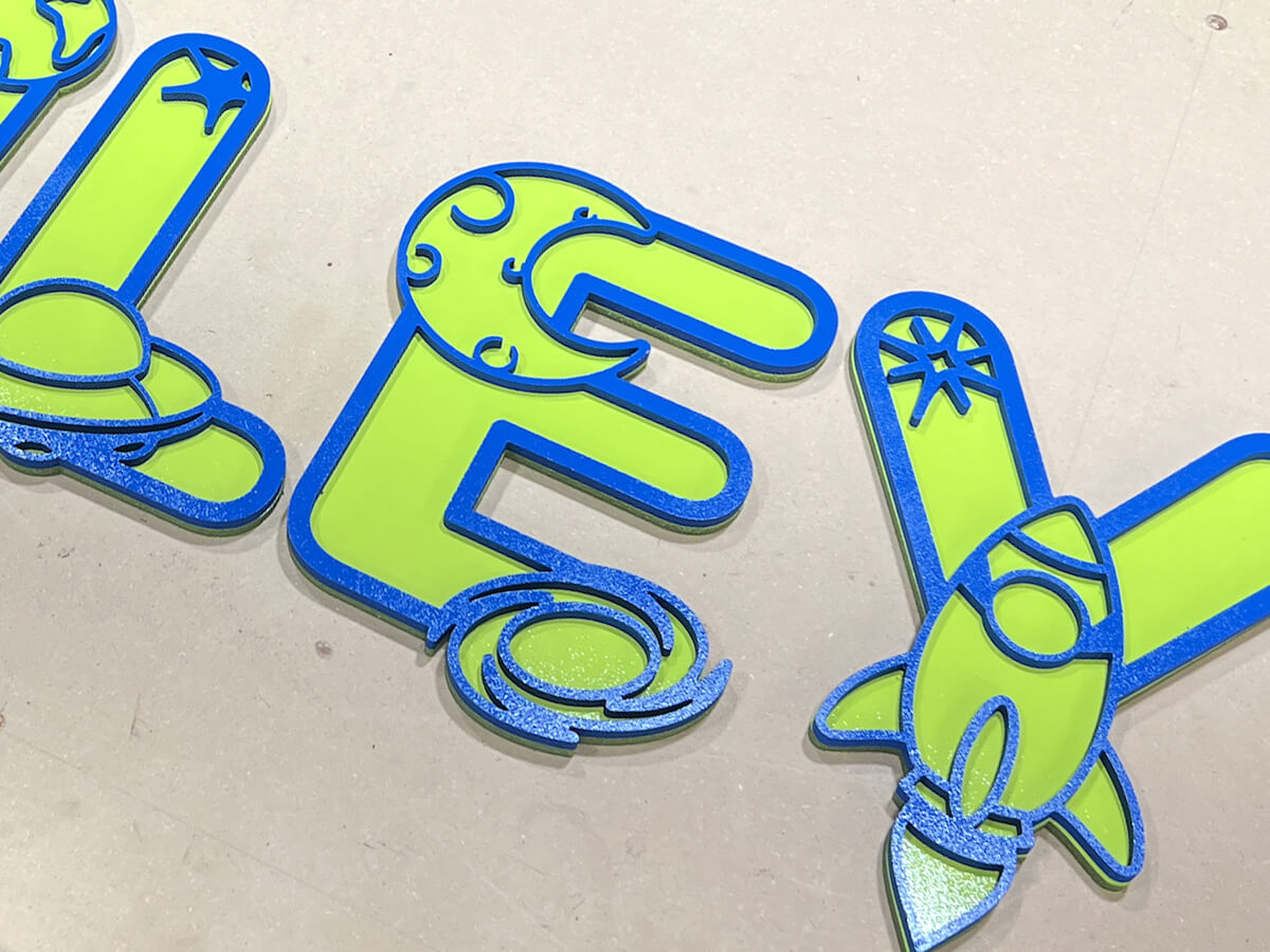 PETG stencil cutting